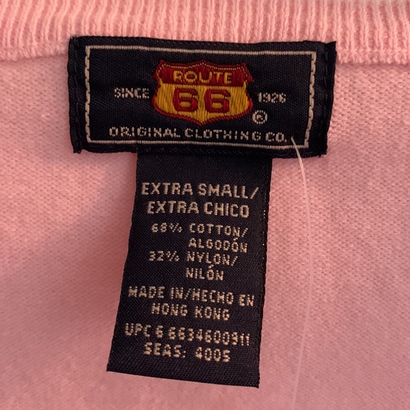 Route 66 New Pink Button up Sweater - Picture 2 of 6